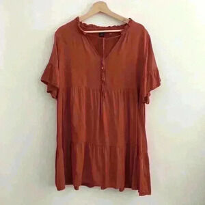 Women’s orange baby doll dress